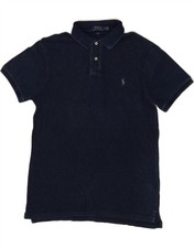 Usado, Camisa polo masculina slim fit POLO RALPH LAUREN grande azul marinho algodão FL10 comprar usado  Enviando para Brazil