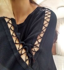 Maglia donna nera usato  Roma