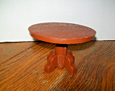 MESA REDONDA VINTAGE 1973 MATTEL SUNSHINE FAMILY BARBIE PLÁSTICO MARROM COM PEDESTAL comprar usado  Enviando para Brazil