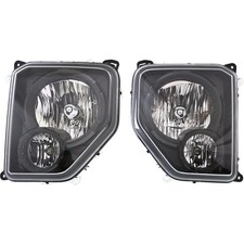 Faróis de motorista e passageiro para Jeep Liberty 2010-2012 halogênio com lâmpadas CAPA, usado comprar usado  Enviando para Brazil