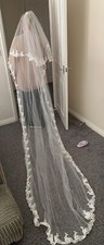 Cathedral length veil for sale  SKELMERSDALE