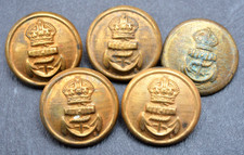 Royal navy buttons for sale  BANGOR