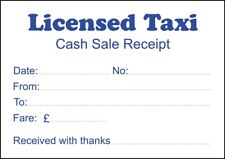 Taxi licensed receipt for sale  SUTTON COLDFIELD