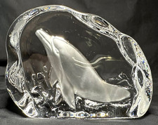 Etched glass dolphin for sale  Mcalester