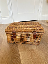 Vintage wicker hamper for sale  SOUTHAM
