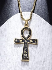 Gold ankh pendant for sale  LONDON