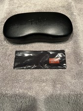 Estojo de óculos rígido preto Ray-Ban - Compatível com óptica/prescrição com pano de limpeza comprar usado  Enviando para Brazil