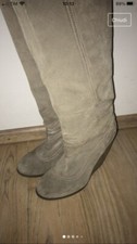 Stivali camoscio beige usato  Camaiore