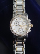 Usado, Bulova 98R98 relógio feminino coleção diamante bisel cronógrafo data dois tons  comprar usado  Enviando para Brazil