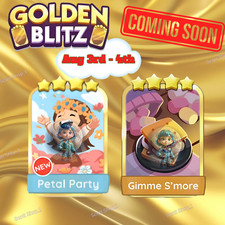 MonoPoly Go Event Golden Blitz 4⭐ Petal Party & 4⭐ Gimme S'more 🌊 Barato 🔥, usado comprar usado  Enviando para Brazil
