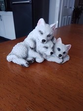 Ornament wolf cubs for sale  PAR