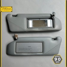 Conjunto de 2 1994-99 Mercedes W140 S600 CL600 couro Sunvisor cinza esquerda direita fabricante de equipamento original comprar usado  Enviando para Brazil