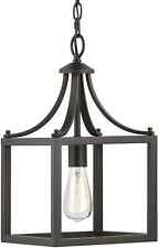 ﻿Quarto Hampton Bay Boswell 9-1/2 pol. Mini pingente preto claro para fazenda comprar usado  Enviando para Brazil