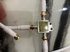 Cabo Coaxial -Triplo Blindado RG6 Cabo de TV Coaxial em Placa Dourada - Com Split comprar usado  Enviando para Brazil