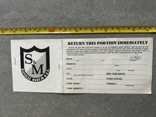 CARTÃO DE REGISTRO VINTAGE BMX S&M BIKES 1987-1990 comprar usado CARTÃO DE REGISTRO VINTAGE BMX S&M BIKES 1987-1990 comprar usado  Enviando para Brazil