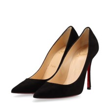Christian Louboutin DECOLTISH 100 Zamszowe skórzane czółenka Damskie Rozmiar 35 1/2 Czarne, używany na sprzedaż  Wysyłka do Poland