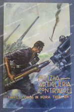 Cartolina milizia artiglieria usato  Albenga