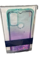 Capa telefone anel glitter puro com vidro temperado e cordão para Motorola Moto G comprar usado  Enviando para Brazil