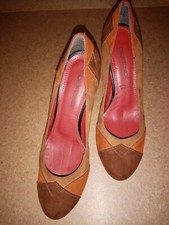Brown patchwork decoration for sale  UK