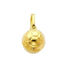 Pingente berloque esportivo bola de futebol ouro amarelo 14K Colgante Dije Bola de futebol comprar usado  Enviando para Brazil
