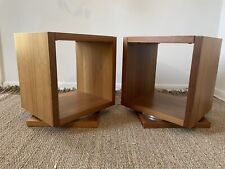 Pair teak cube for sale  BASINGSTOKE