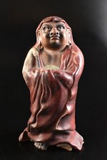 T6103: Ornamento de escultura japonês antigo de porcelana colorida Daruma ESTÁTUA comprar usado  Enviando para Brazil