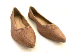 Sapatilhas Carmen Steffens tecidas marrom claro, Brasil, tamanho 39/41, EUA tamanho 9.5, novas sem caixa comprar usado  Enviando para Brazil