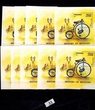 / 10X TANZANIA 1992 - MNH - HISTORIA DE LAS BICICLETAS  segunda mano  Embacar hacia Mexico