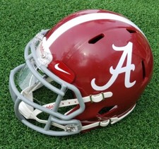 MINICAPACETE DE FUTEBOL AMERICANO ESTILO VELOCIDADE LOGOTIPO MARÉ CARMESIM "A" ALABAMA + VISEIRA comprar usado  Enviando para Brazil
