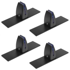 Pacote com 4 braçadeiras divisórias pretas para mesa de escritório, suporte protetor contra espirro em forma de T comprar usado  Enviando para Brazil