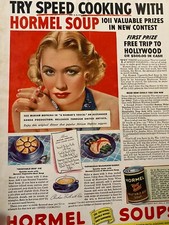 Sopa Hormel, anúncio impresso vintage página inteira comprar usado  Enviando para Brazil