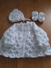Hand knitted matinee for sale  WIMBORNE