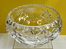 Pretty crystal bowl for sale  DOWNHAM MARKET