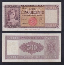 Banconota italia 500 usato  Chieri