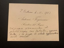 Autografo storia biglietto usato  Medolla