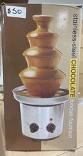 Máquina de fonte de chocolate 4 camadas aço inoxidável luxo queijo cascata fondue comprar usado Máquina de fonte de chocolate 4 camadas aço inoxidável luxo queijo cascata fondue comprar usado  Enviando para Brazil