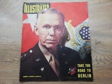 Antiga revista ilustrada rara Segunda Guerra Mundial 16 de outubro de 1943 General George Marshall comprar usado  Enviando para Brazil