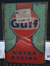 Blechschild gulf motor gebraucht kaufen  Weilrod