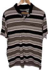 Camisa polo masculina Pierre Cardin XL branca preta marrom listrada gola curta comprar usado  Enviando para Brazil
