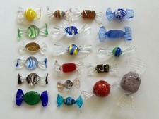 Usado, Coleção 19 doces de vidro coloridos vintage estilo Murano feitos à mão em embalagens comprar usado  Enviando para Brazil