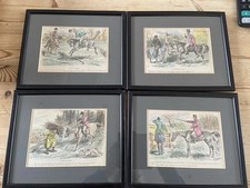Hunting prints set for sale  CARTERTON