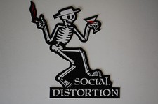 Adesivo de vinil distorção social 5" X 4,5" (41) comprar usado  Enviando para Brazil