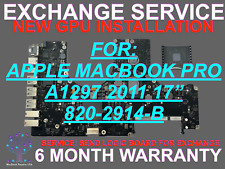 Placa Lógica 820-2914-B Serviço De Troca Para Macbook Pro 17" A1297 2011 = nova GPU comprar usado  Enviando para Brazil