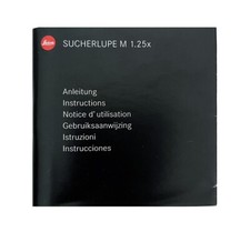 Leica sucherlupe 1.25 d'occasion  Paris XIV
