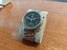 Seiko 6139-7070 Vintage Cronógrafo Automático Mostrador Sunburst Azul Escuro, usado comprar usado  Enviando para Brazil