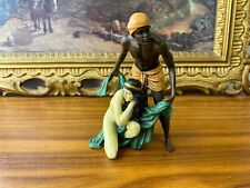 Bronze Skulptur Mann der eine Frau abschirmt stil wiener nach Franz Bergman comprar usado  Enviando para Brazil