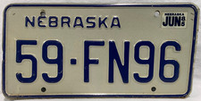 Nebraska license plate for sale  Simsbury