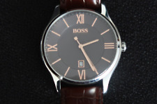 HUGO BOSS GOVENOR RELÓGIO DE PULSO ARDÓSIA CINZA E OURO MOSTRADOR DE DATA PULSEIRA DE COURO UMA BELEZA, usado comprar usado HUGO BOSS GOVENOR RELÓGIO DE PULSO ARDÓSIA CINZA E OURO MOSTRADOR DE DATA PULSEIRA DE COURO UMA BELEZA, usado comprar usado  Enviando para Brazil