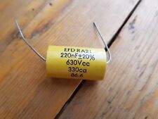 EFD RA21 Eurofarad 220nF 0.22uF 630V DC 330V AC 20% Axial Capacitors MKP na sprzedaż  PL