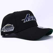 Black Houston Astros Astrodome New Era 9Forty ajustável tamanho único quadro A, usado comprar usado  Enviando para Brazil